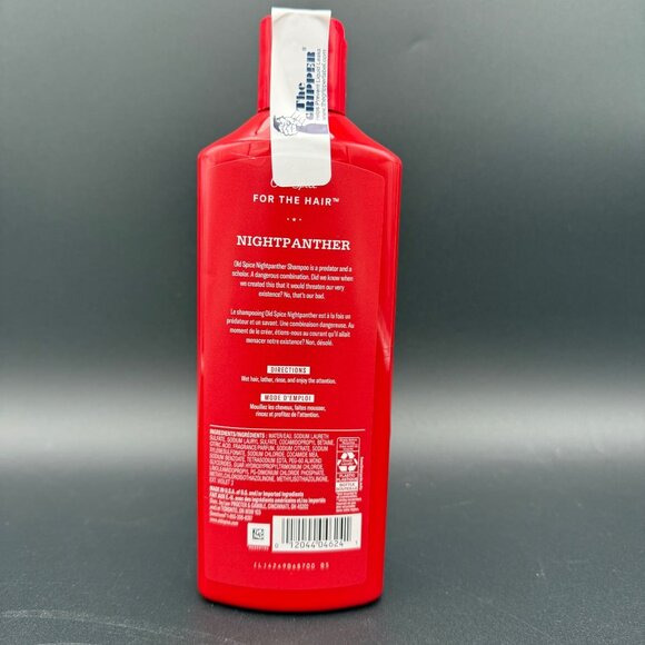 Old Spice Nightpanther Shampoo Discontinued 400 mL 13.5 oz - Picture 2 of 3